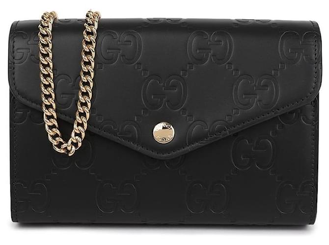 Gucci Borsa a tracolla con catena Nero - vista 2