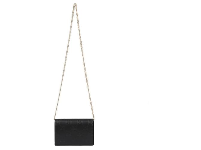 Gucci Borsa a tracolla con catena Nero - vista 4