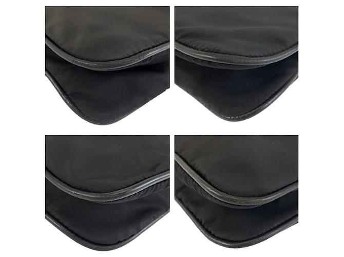 Borsa a tracolla in nylon Tessuto Prada Nero - vista 3
