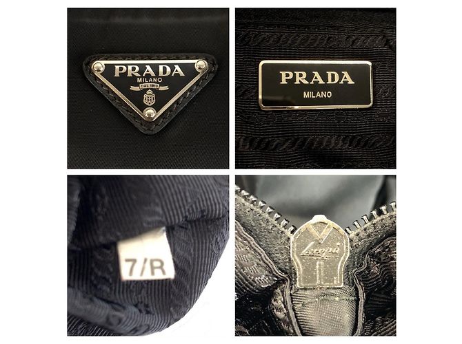 Borsa a tracolla in nylon Tessuto Prada Nero - vista 4