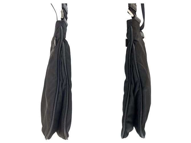 Borsa a tracolla in nylon Tessuto Prada Nero - vista 8