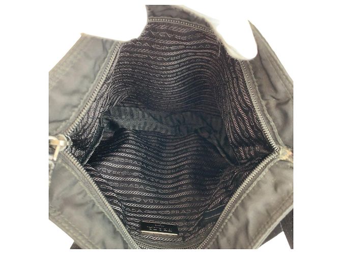 Borsa a tracolla in nylon Tessuto Prada Nero - vista 9