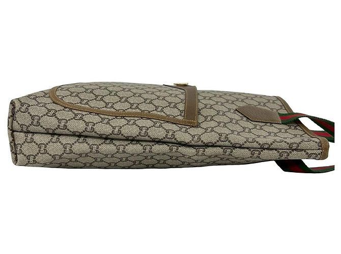 Borsa Tote Gucci in pelle e PVC Marrone - vista 7