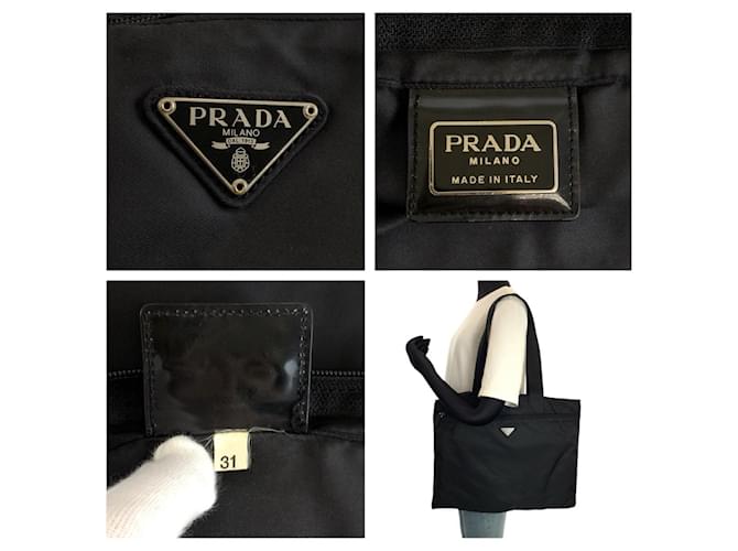 Tote Prada Tessuto Nylon 2way Tasche Schwarz - Ansicht 4