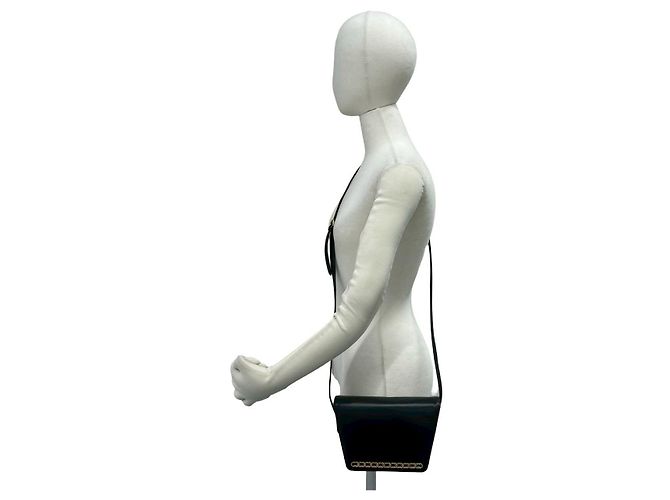 Borsa a tracolla in pelle Gucci Nero - vista 3