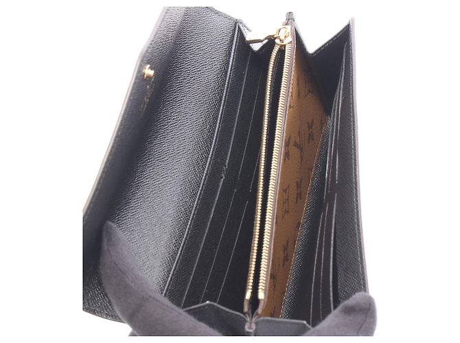 Portafoglio lungo Louis Vuitton Portefeuille Sarah Monogram Giant Reverse Marrone - vista 3
