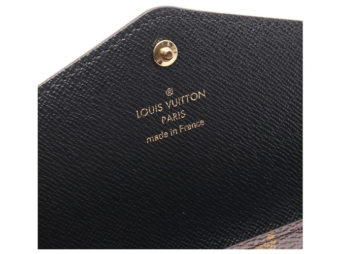 Portafoglio lungo Louis Vuitton Portefeuille Sarah Monogram Giant Reverse Marrone - vista 5