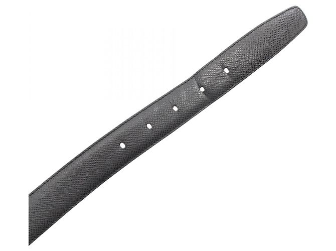 Cintura Louis Vuitton Sangle Classique Taiga Nero - vista 3