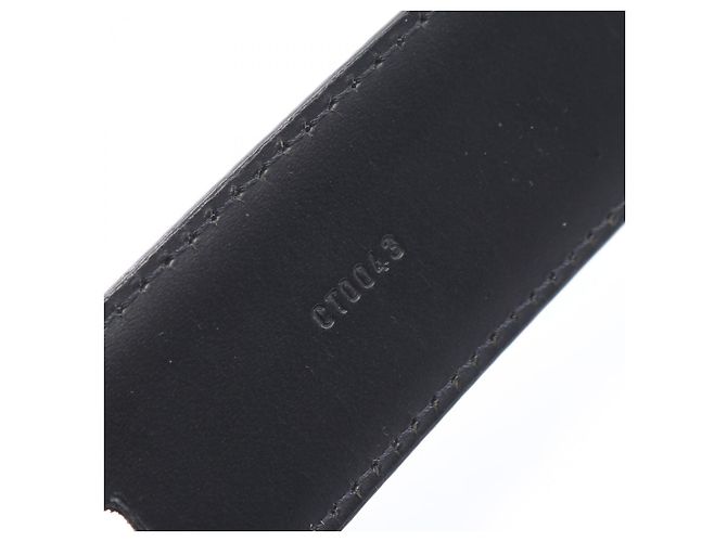 Cintura Louis Vuitton Sangle Classique Taiga Nero - vista 5