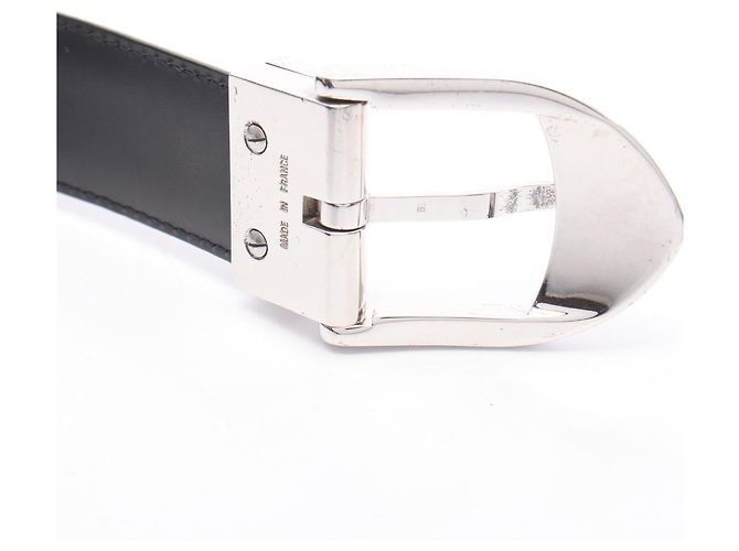 Cintura Louis Vuitton Sangle Classique Taiga Nero - vista 6