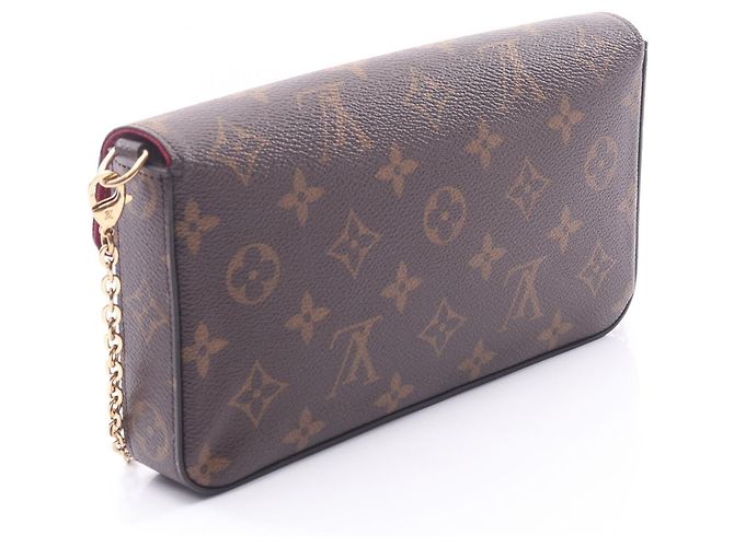 Borsa a tracolla Louis Vuitton Pochette Felicie Monogram Marrone - vista 2