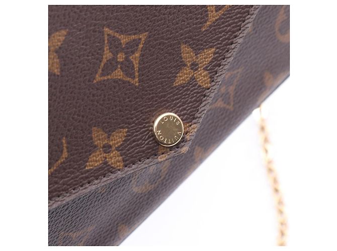 Borsa a tracolla Louis Vuitton Pochette Felicie Monogram Marrone - vista 8