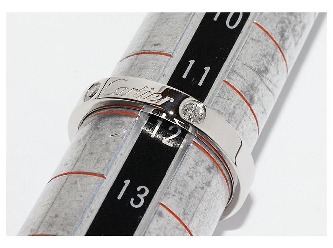 C de Cartier Ring aus Pt950 und Diamant Größe 52 Silber Metallisch - view 2