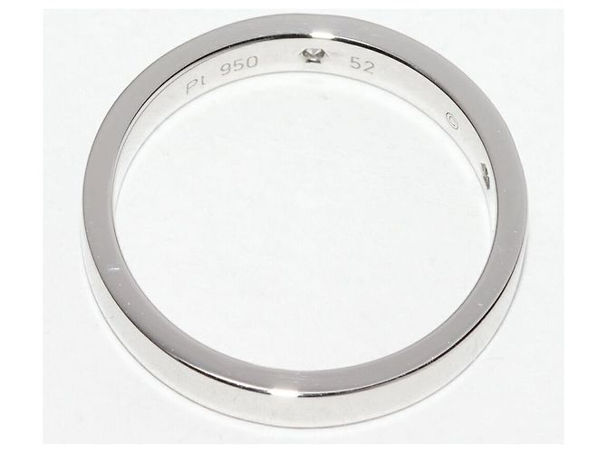C de Cartier Ring aus Pt950 und Diamant Größe 52 Silber Metallisch - view 4