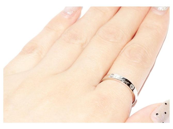 C de Cartier Ring aus Pt950 und Diamant Größe 52 Silber Metallisch - view 6
