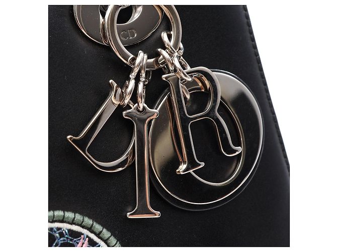 Christian Dior Borsa a 2 modi in pelle LADY DIOR di Dior Nero - vista 10