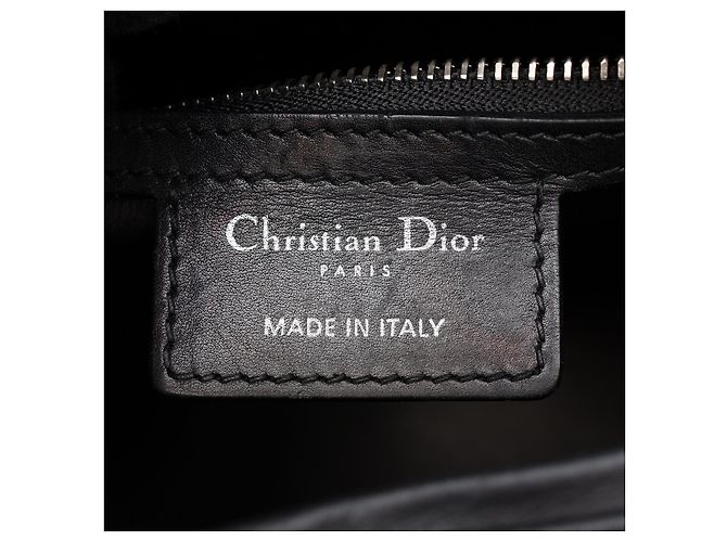 Christian Dior Borsa a 2 modi in pelle LADY DIOR di Dior Nero - vista 4