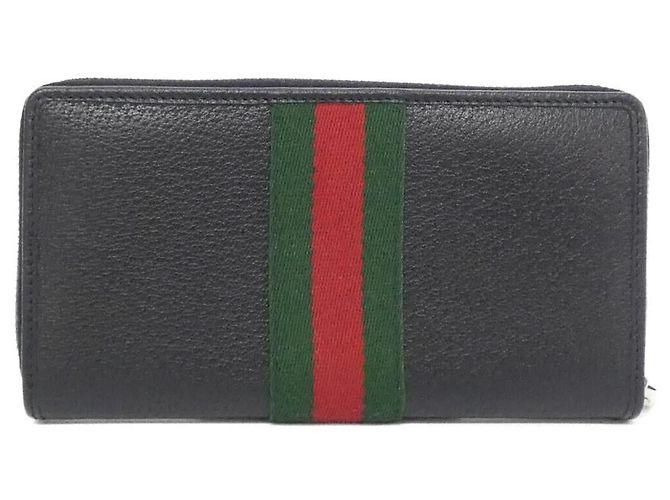 Portefeuille long en cuir Gucci Ophidia Noir - vue 2