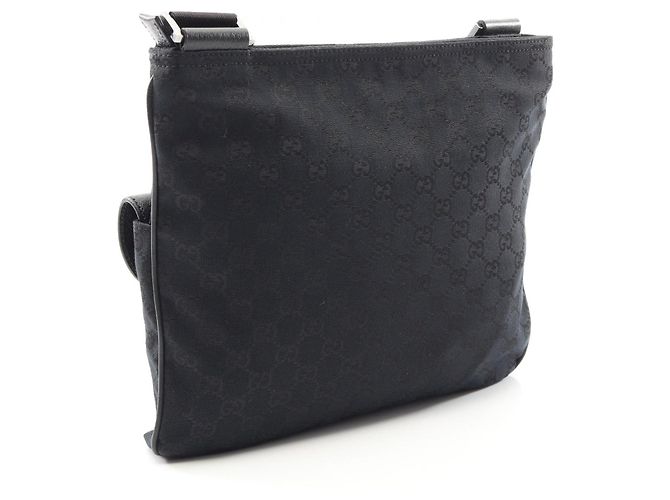 Borsa a Spalla Gucci GG Canvas Nero - vista 2