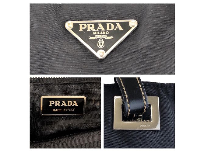 Borsa 2way in nylon Tessuto Prada Nero - vista 4