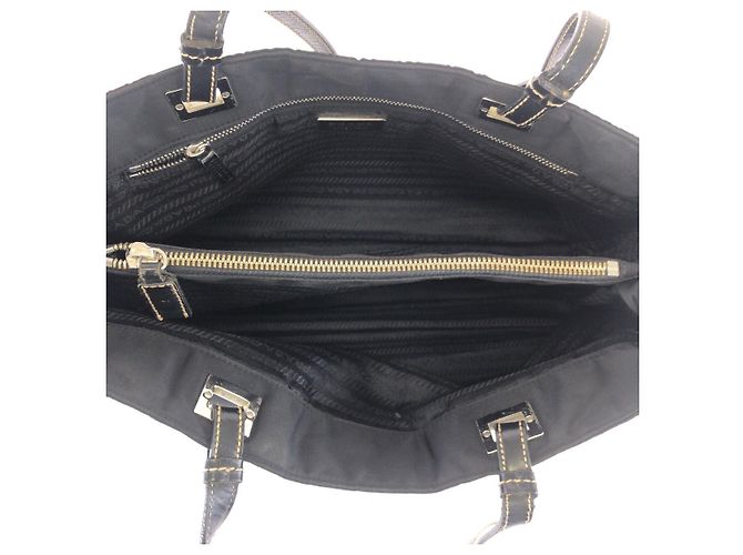 Borsa 2way in nylon Tessuto Prada Nero - vista 9
