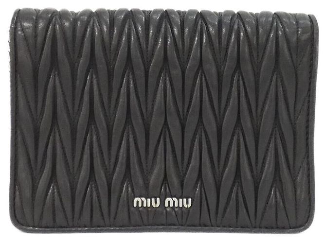 Bolso de hombro de cuero Miu Miu Negro - vista 2