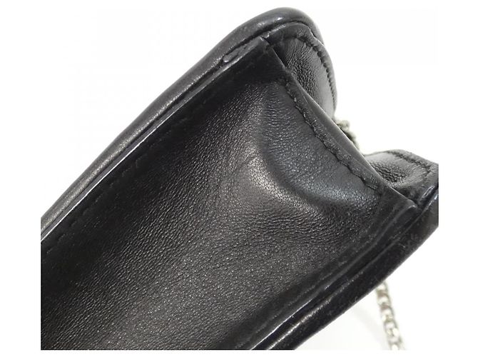 Bolso de hombro de cuero Miu Miu Negro - vista 3