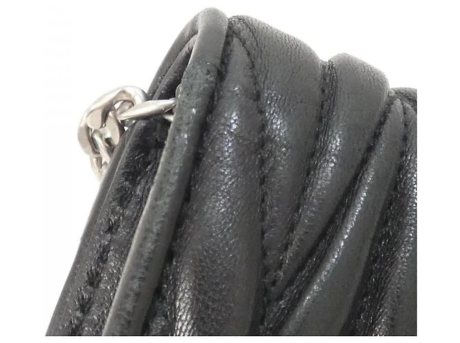 Bolso de hombro de cuero Miu Miu Negro - vista 5