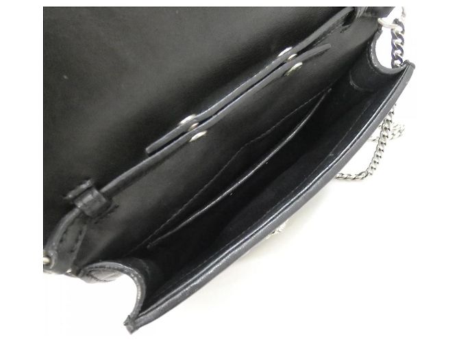 Bolso de hombro de cuero Miu Miu Negro - vista 9