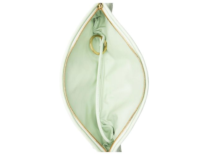 Borsa a Spalla Bottega Veneta Intrecciato Leather Bicolor Gemelli Large Verde - vista 7