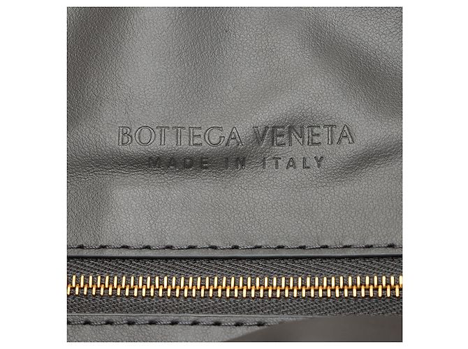 Borsa a Spalla Bottega Veneta Intrecciato Leather Bicolor Gemelli Large Verde - vista 8