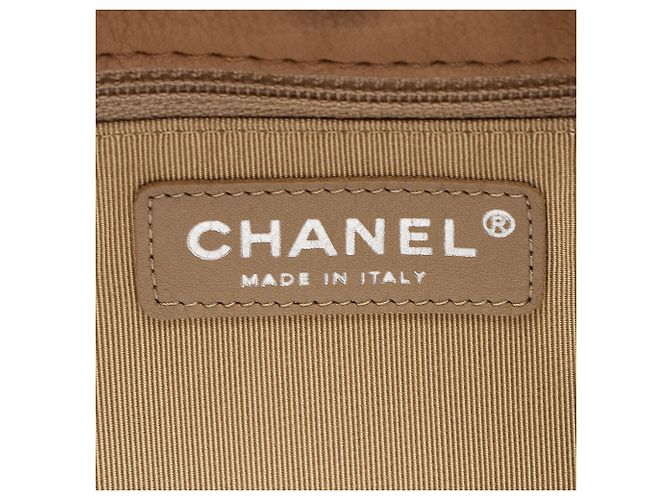 Gabrielle Borsa Hobo Chanel in pelle di vitello con cuciture e doppia zip Marrone - vista 8
