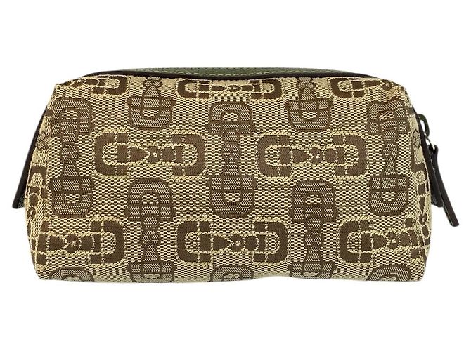 Gucci Canvas Pouch Braun Beige - Ansicht 2