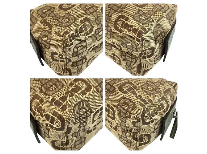 Gucci Canvas Pouch Braun Beige - Ansicht 4