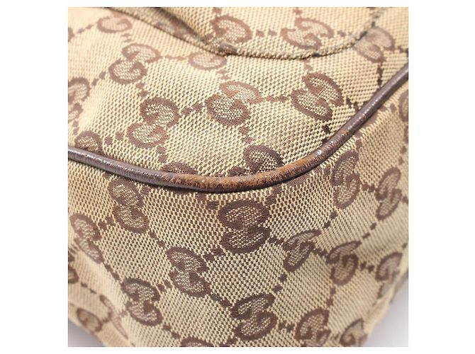 Bolsa de Ombro Gucci GG Canvas Marrom Bege - vista 7