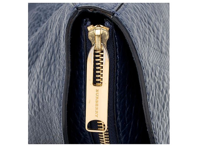 Burberry Embossed Leather Check Dewsbury Tote Blau - Ansicht 10