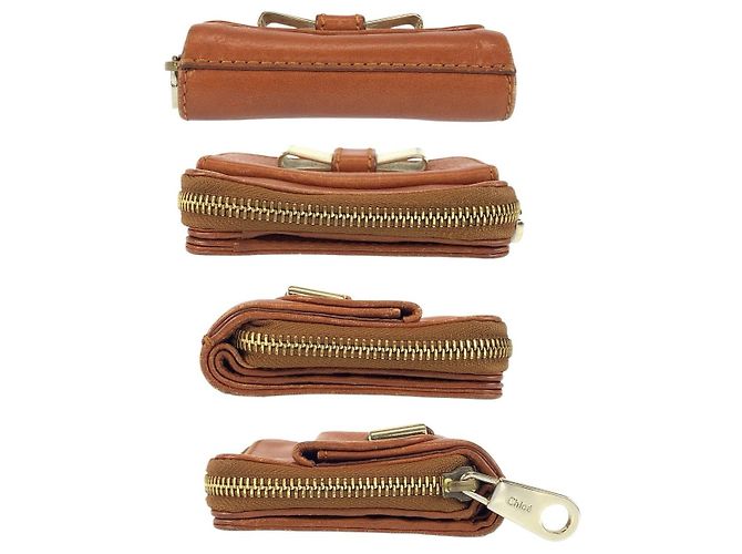Chloé Chloe Lili Ledergeldbörse Braun - Ansicht 10