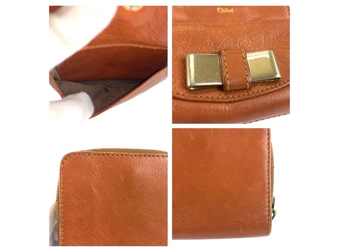 Chloé Chloe Lili Ledergeldbörse Braun - Ansicht 9