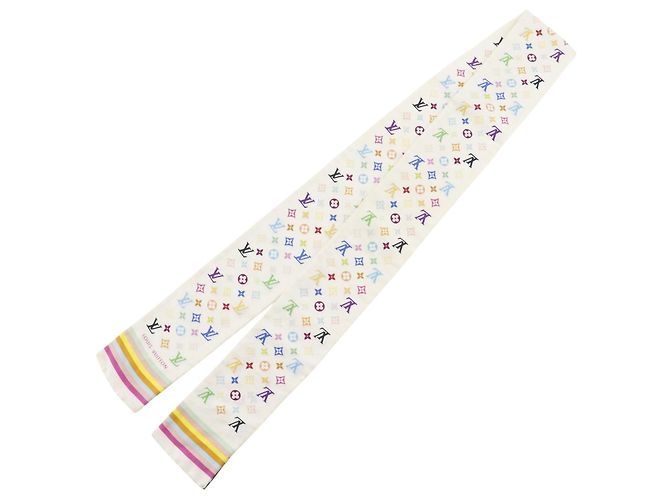 Louis Vuitton Bandeau Monogram Seidentuch Weiß - Ansicht 2