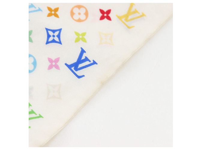 Louis Vuitton Bandeau Monogram Seidentuch Weiß - Ansicht 4