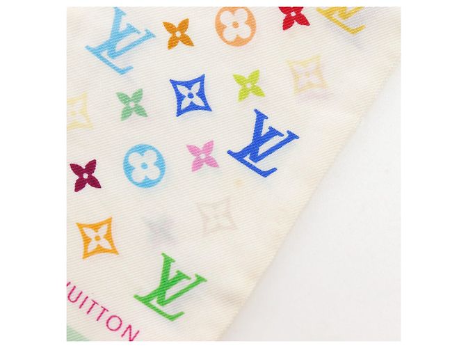 Louis Vuitton Bandeau Monogram Seidentuch Weiß - Ansicht 5