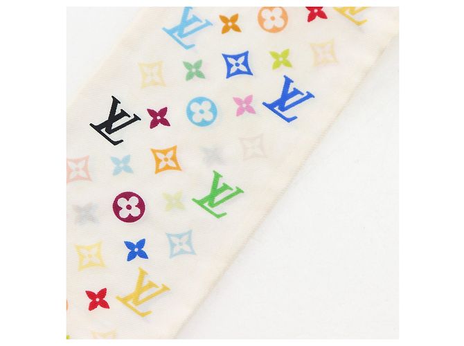 Louis Vuitton Bandeau Monogram Seidentuch Weiß - Ansicht 7