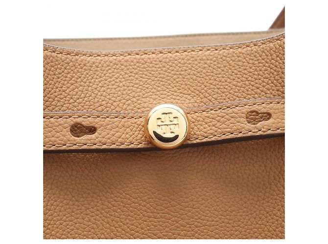 Tory Burch Romy Leder Tragetasche Braun - Ansicht 5