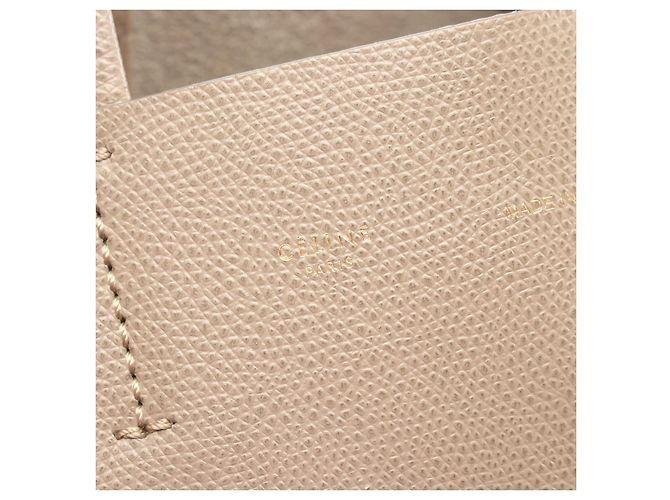 Céline CELINE Vertical Small Cabas Leder 2way Tote Bag Braun Beige - Ansicht 4