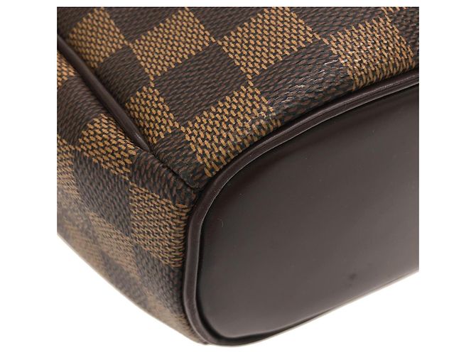 Borsa Louis Vuitton Damier Sarria Horizontal in Tela Cerata Marrone - vista 2