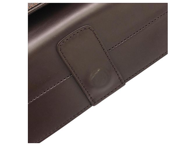 Borsa Louis Vuitton Damier Sarria Horizontal in Tela Cerata Marrone - vista 7