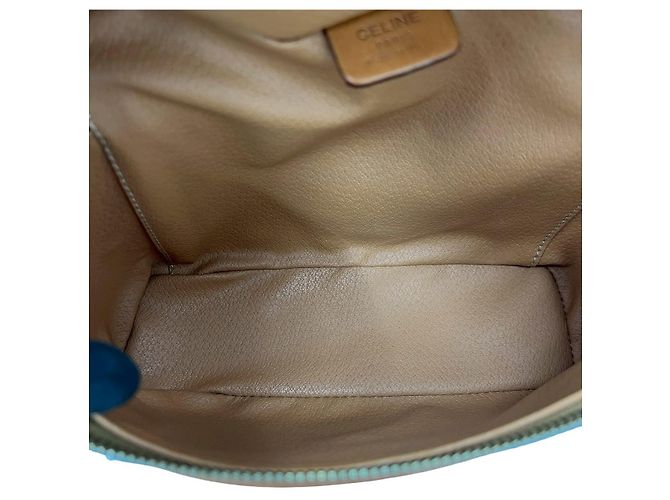 Céline Borsa a mano Celine Macadam Triomphe in PVC e pelle Metallico Bronzo - vista 10