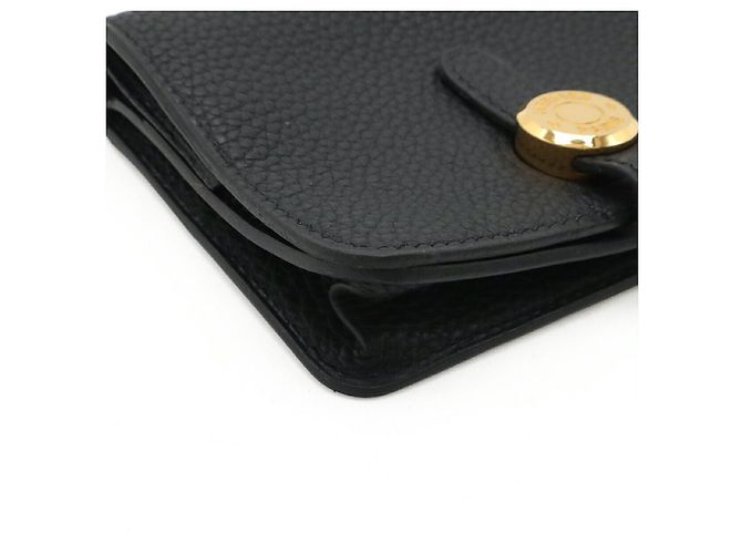 Monedero y tarjetero Dogon Small Hermès Negro - vista 3