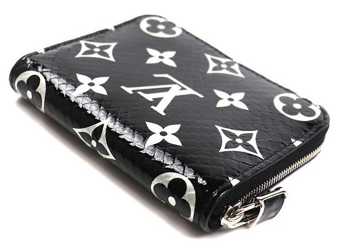 Louis Vuitton Exotic Python Zippy Münzbeutel Schwarz - Ansicht 2