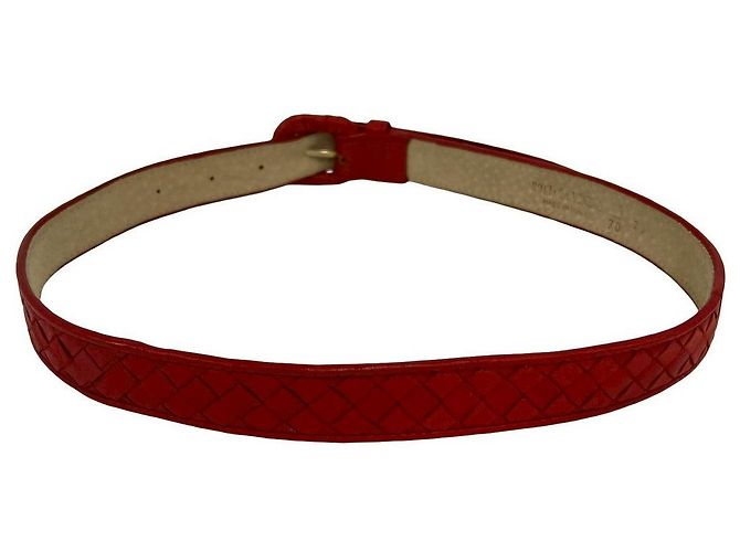 Ledergürtel Bottega Veneta Rot - Ansicht 6